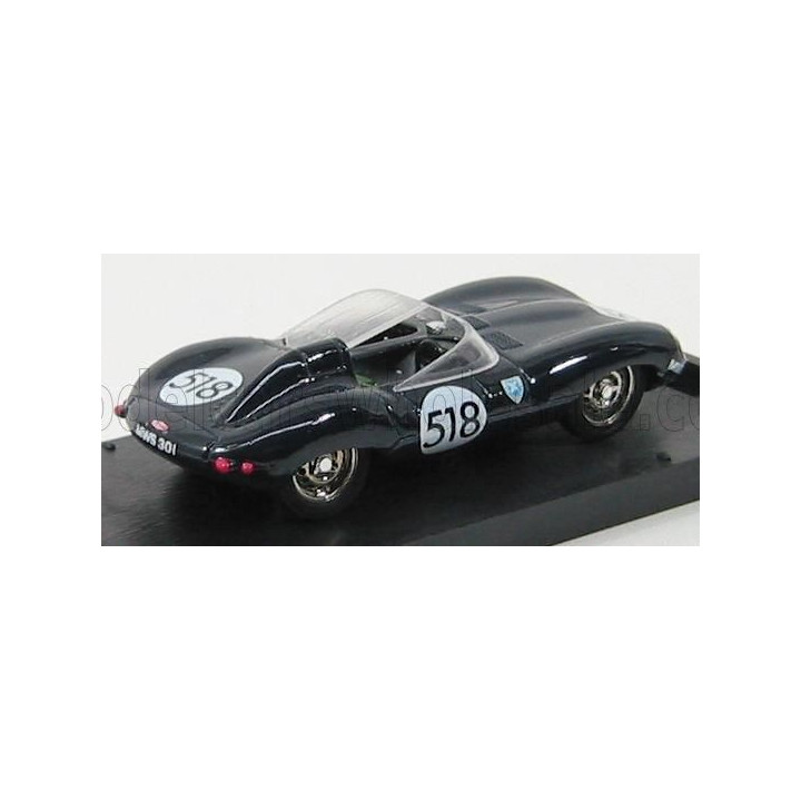 BRUMM JAGUAR D-TYPE N 518 MILLE MIGLIA 1957 - BLUE 1/43