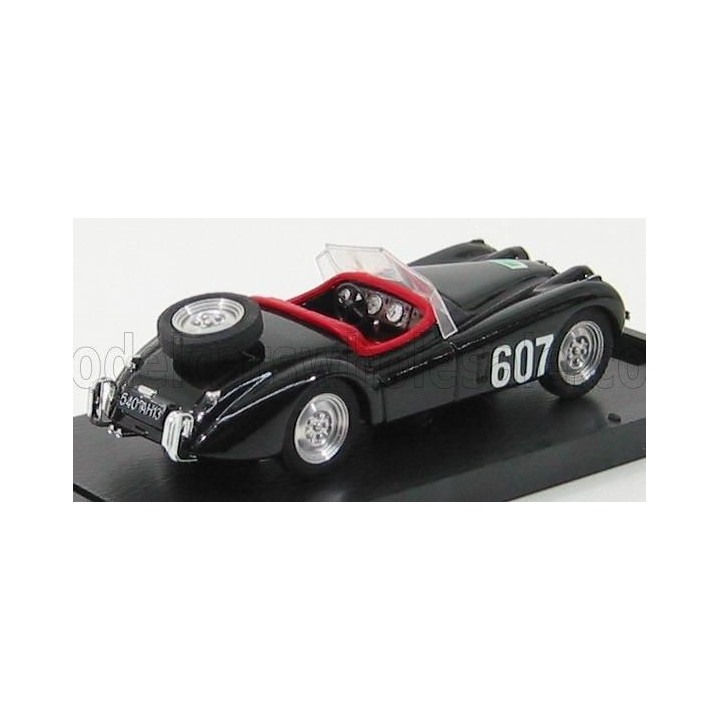 BRUMM JAGUAR XK 120 SPIDER N 607 RALLY DELLE ALPI 1953 - BLACK 1/43