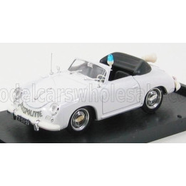BRUMM PORSCHE 356 CABRIOLET POLICE OLANDESE 1952 - WHITE 1/43