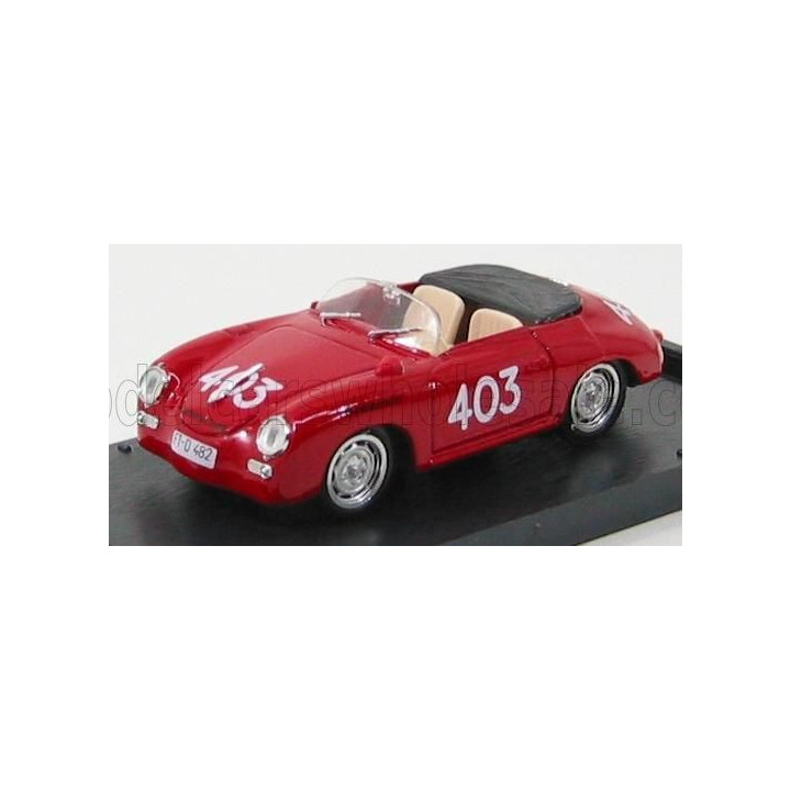 BRUMM PORSCHE 356 SPEEDSTER N 403 MILLE MIGLIA 1952 - RED 1/43