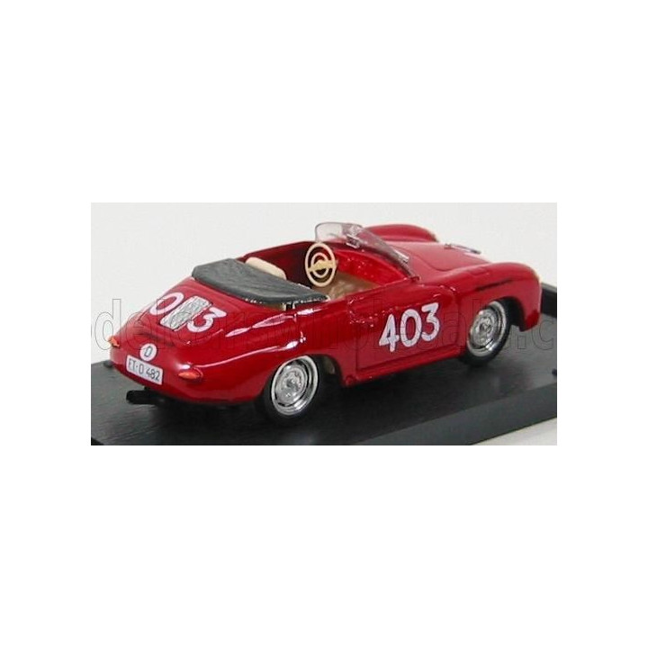 BRUMM PORSCHE 356 SPEEDSTER N 403 MILLE MIGLIA 1952 - RED 1/43