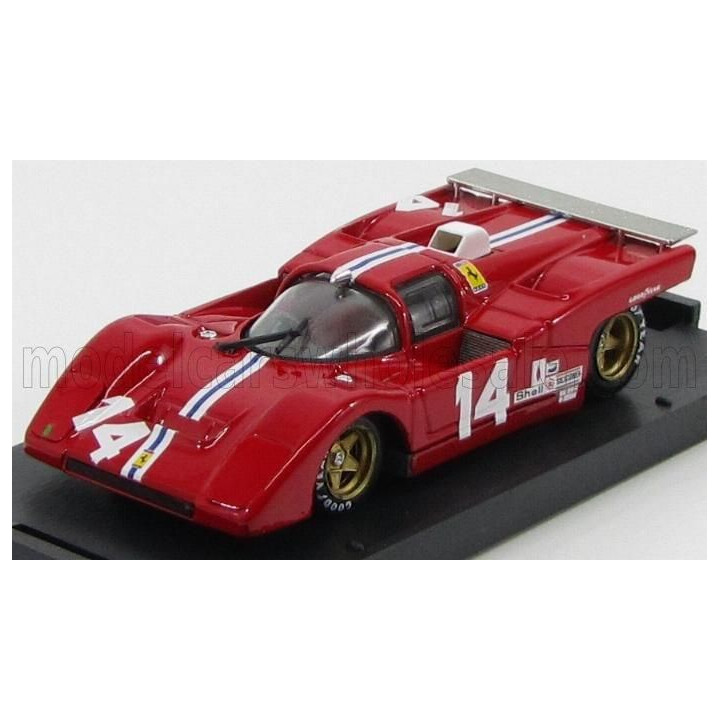 BRUMM FERRARI 512M TEAM NART N 14 6h WATKINS GLEN 1971 POSEY - BUCKNUM - RED 1/43