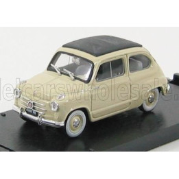 BRUMM FIAT 600 1956 TETTO CHIUSO - CLOSED ROOF - BEIGE CHIARO 1/43