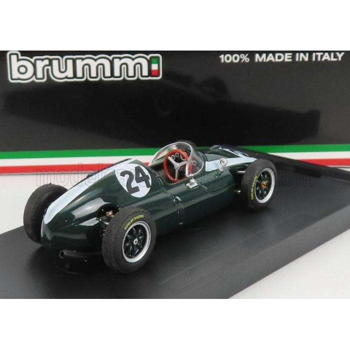 BRUMM COOPER F1 T51 CLIMAX N 24 WINNER MONACO GP JACK BRABHAM 1959 WORLD CHAMPION - GREEN WHITE 1/43
