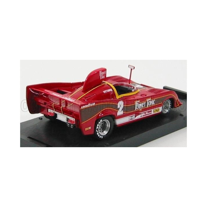 BRUMM ALFA ROMEO 33 SC 12 500 KM MONZA 1977 N 2 BRAMBILLA - RED 1/43