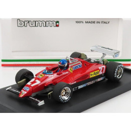 BRUMM FERRARI F1  126 C2 ITALY GP 1982 N 27 PATRICK TAMBAY - WITH DRIVER FIGURE - RED 1/43