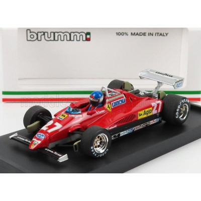 BRUMM FERRARI F1  126 C2 ITALY GP 1982 N 27 PATRICK TAMBAY - WITH DRIVER FIGURE - RED 1/43