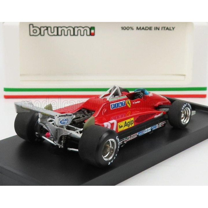 BRUMM FERRARI F1  126 C2 ITALY GP 1982 N 27 PATRICK TAMBAY - RED 1/43
