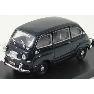 BRUMM FIAT 600 MULTIPLA CARABINIERI POLICE 1956 - BLUE 1/43