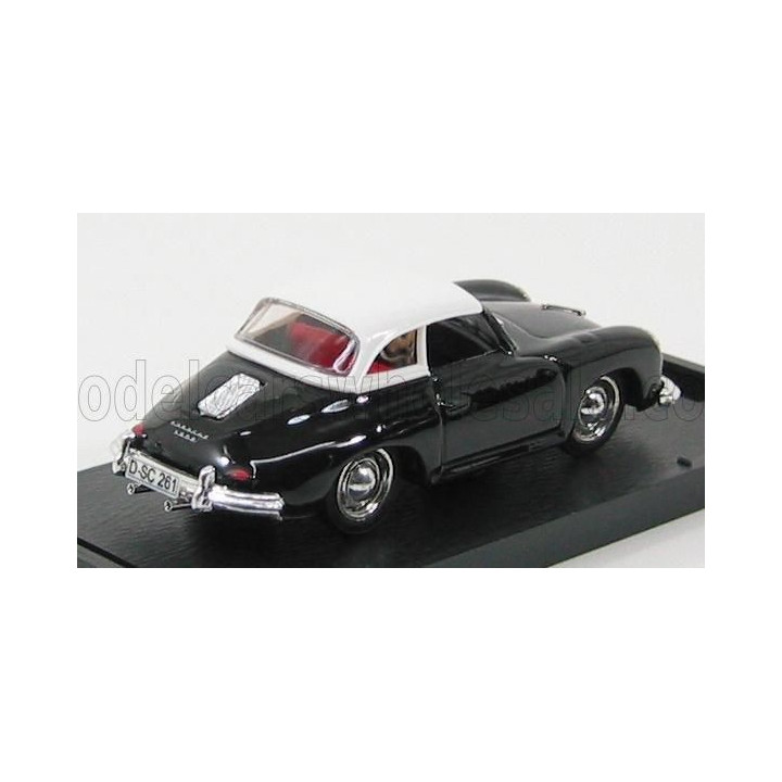 BRUMM PORSCHE 356 HARD TOP 1952 - BLACK WHITE 1/43