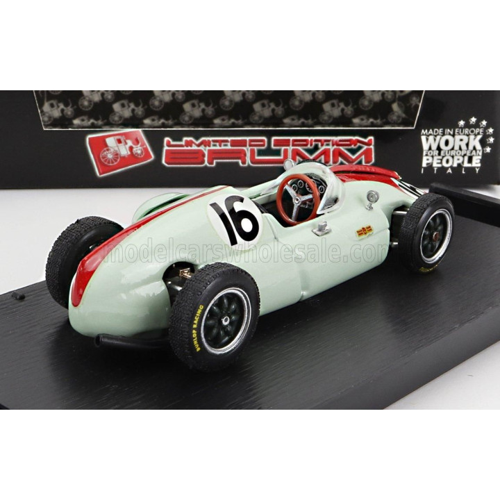 BRUMM COOPER F1 T51 N 16 GP MONTECARLO 1960 CHRIS BRISTOW - LIGHT GREEN 1/43