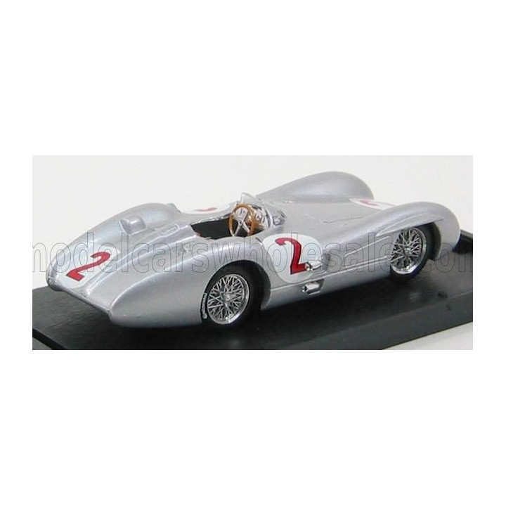 BRUMM MERCEDES BENZ F1  W196C GP GB N 2 1954 KARL KLING - SILVER 1/43