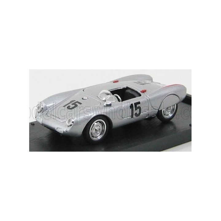BRUMM PORSCHE 550 RS AVUS N 15 1955 R. VON FRANKENBERG - SILVER 1/43