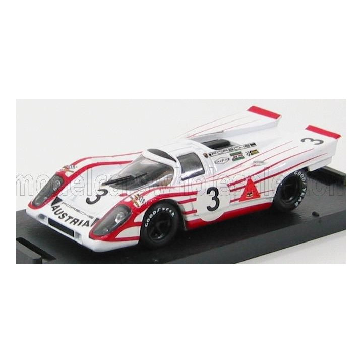 BRUMM PORSCHE 917K 4.5L N 3 24h DAYTONA 1970 K.AHRENS - V.ELFORD - WHITE RED 1/43