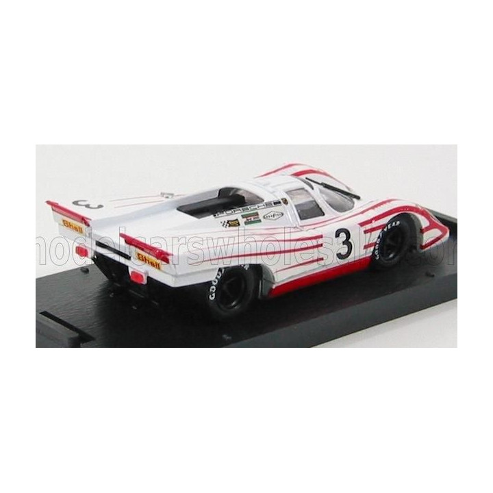 BRUMM PORSCHE 917K 4.5L N 3 24h DAYTONA 1970 K.AHRENS - V.ELFORD - WHITE RED 1/43