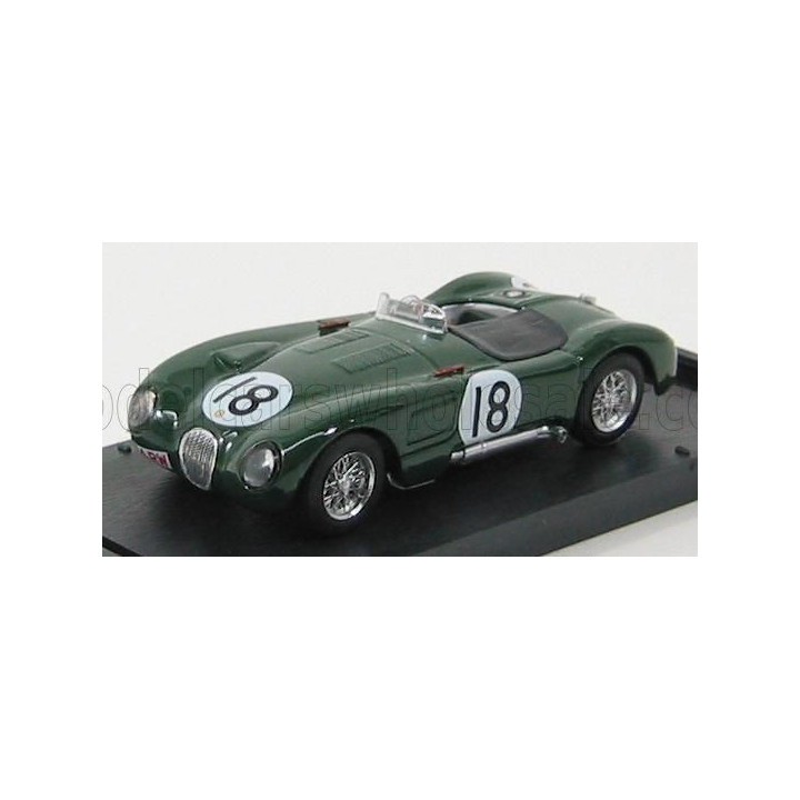 BRUMM JAGUAR XK120 C-TYPE SPIDER 3.4L TEAM JAGUAR CARS LTD N 18 WINNER 24h LE MANS 1953 TONY ROLT - DUNCAN HAMILTON - BRITISH RA