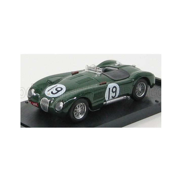 BRUMM JAGUAR C TYPE 4th LE MANS 1953 WHITEHEAD-STEWART N 19 - BRITISH RACING GREEN 1/43