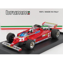 BRUMM FERRARI F1 126CK TURBO N 27 WINNER MONACO GP 1981 GILLES VILLENEUVE - RED 1/43