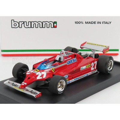 BRUMM FERRARI F1 126CK TURBO N 27 WINNER MONACO GP 1981 GILLES VILLENEUVE - RED 1/43