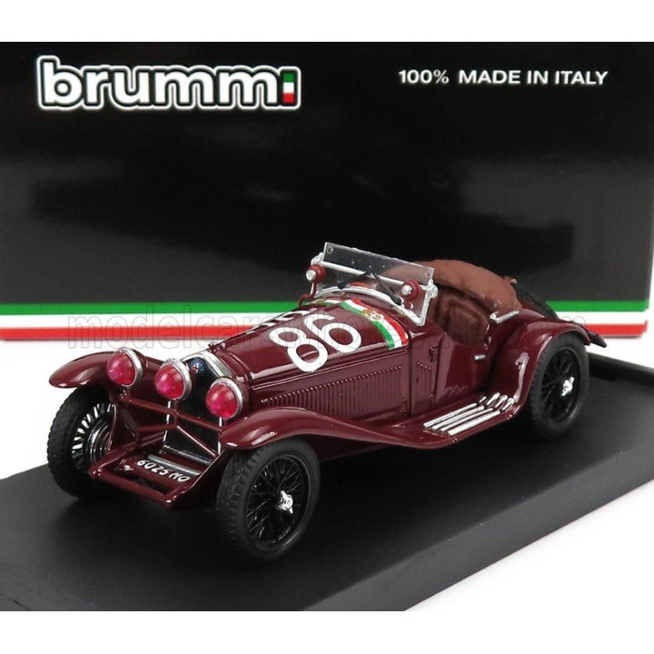 BRUMM ALFA ROMEO 1750 GS SPIDER N 86 3rd  MILLE MIGLIA 1930 G.CAMAPARI - A.MARINONI - BORDEAUX 1/43