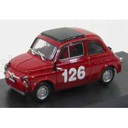 BRUMM FIAT 500 59 ABARTH N 126 PREMIO CAMPAGNANO VALLELUNGA 1965 RAFFAELE PINTO - RED 1/43