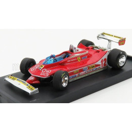 BRUMM FERRARI F1  312T4 N 12 2nd GP FRENCH DIJON 1979 GILLES VILLENEUVE - RED 1/43