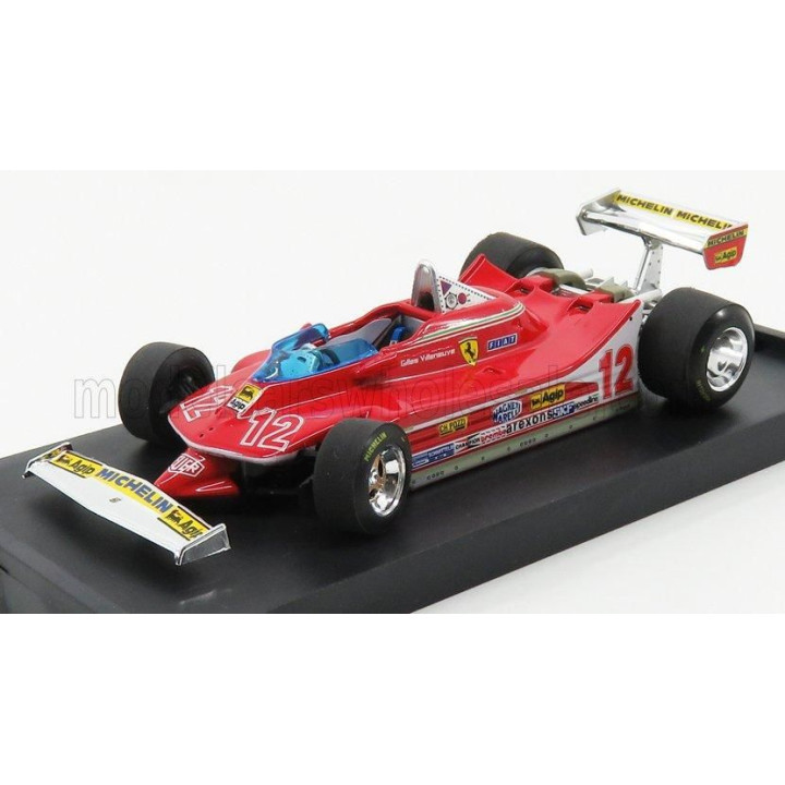 BRUMM FERRARI F1  312T4 N 12 2nd GP FRENCH DIJON 1979 GILLES VILLENEUVE - RED 1/43