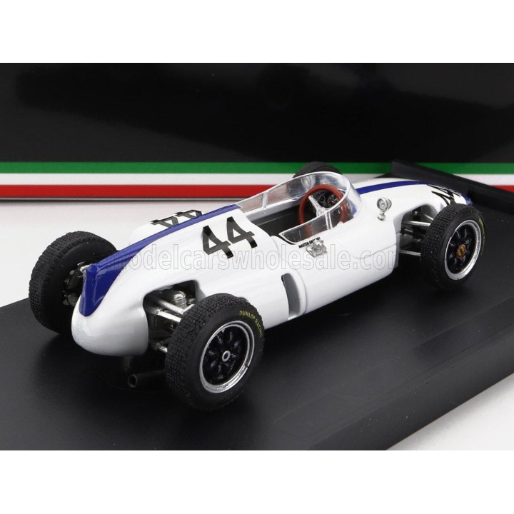BRUMM COOPER F1  T56 N 44 BELGIUM GP 1961 M.GREGORY - WHITE BLUE 1/43