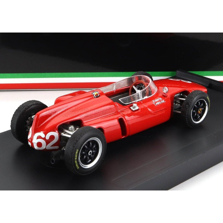 BRUMM COOPER F1  T53 MASERATI N 62 ITALY GP 1961 L.BANDINI - RED 1/43