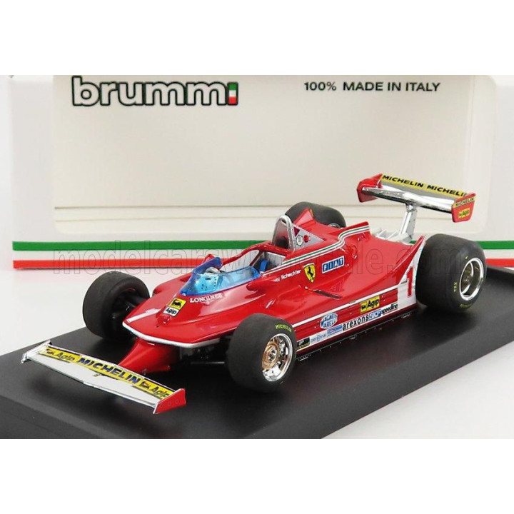 BRUMM FERRARI F1  312T5 N 1 ARGENTINA GP 1980 J.SCHECKTER - RED 1/43