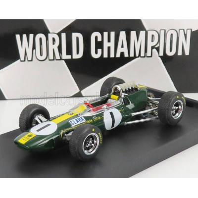 BRUMM LOTUS F1  33 N 1 WINNER GERMANY GP JIM CLARK 1965 WORLD CHAMPION - GREEN YELLOW 1/43