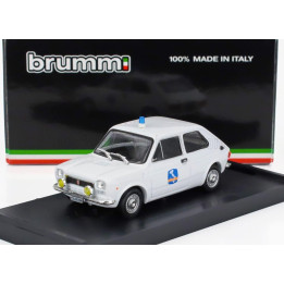 BRUMM FIAT 127 1-SERIES SOCIETA' AUTOSTRADE COMO-CHIASSO 1971 - WHITE 1/43