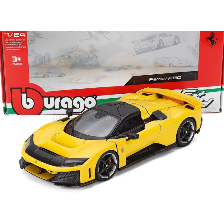 BURAGO FERRARI F80 2024 - YELLOW 1/24