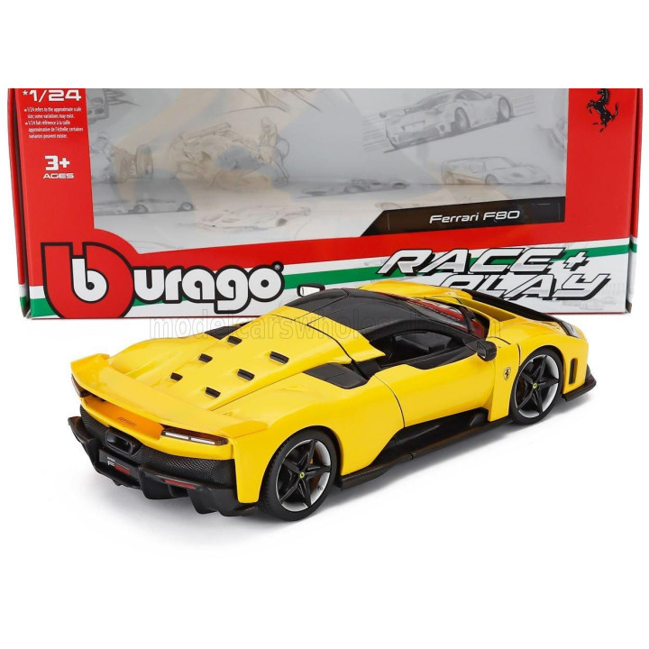 BURAGO FERRARI F80 2024 - YELLOW 1/24
