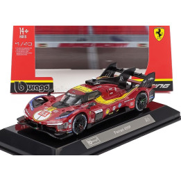 BURAGO FERRARI 499P 3.0L TURBO V6 TEAM FERRARI AF CORSE N 51 3rd 24h LE MANS 2025 ALESSANDRO PIER GUIDI - JAMES CALADO - ANTONIO