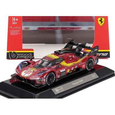 BURAGO FERRARI 499P 3.0L TURBO V6 TEAM FERRARI AF CORSE N 51 3rd 24h LE MANS 2025 ALESSANDRO PIER GUIDI - JAMES CALADO - ANTONIO