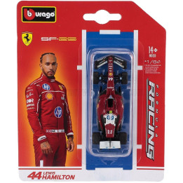 BURAGO FERRARI F1  SF-25 TEAM SCUDERIA FERRARI HP N 44 SEASON 2025 LEWIS HAMILTON - RED WHITE 1/64