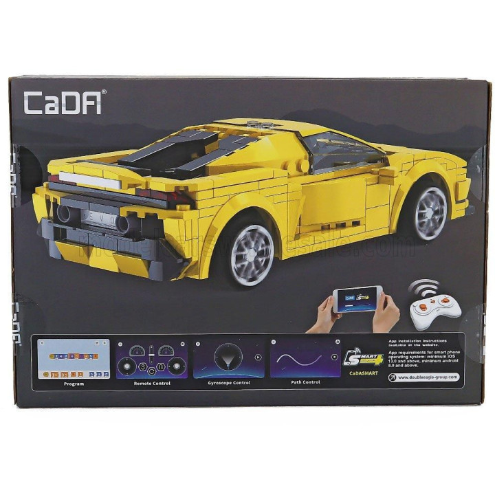 CADA CADA RC EVO RACE CAR 2020 - 289 pcs - YELLOW 1/20
