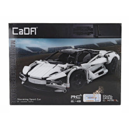 CADA CADA RC STORM SPORTS CAR - 402 pcs - WHITE BLACK 1/16