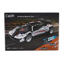 CADA CADA Z-WIND SPORTS CAR - 321 pcs - WHITE BLACK 1/20