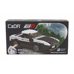 CADA TOYOTA SPRINTER TRUENO (AE86) INITIAL-D PROJECT D FINAL VERSION 1980 TV SERIES - 280 pcs - BLACK WHITE 1/32