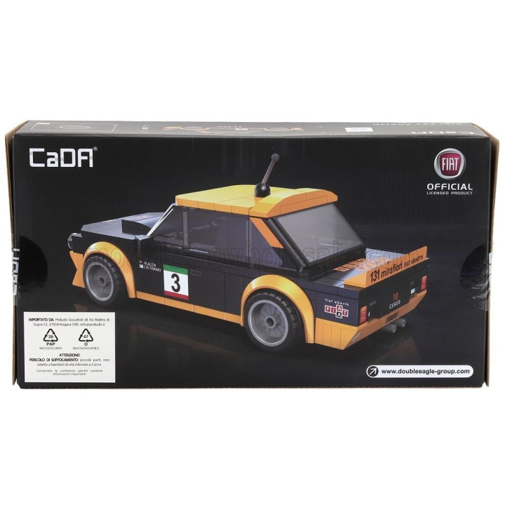 CADA FIAT ABARTH 131 N 3 RALLY - 254 pcs - BLACK YELLOW 1/24