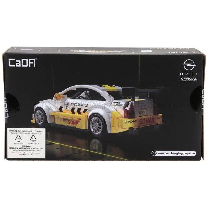 CADA OPEL ASTRA V8 COUPE N 7 RALLY - 305 pcs - WHITE YELLOW 1/24