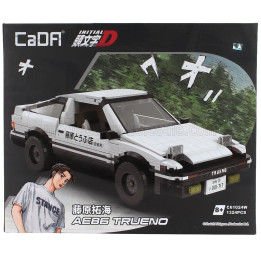 CADA TOYOTA TRUENO GRANDE -  INITIAL-D TV SERIES - 1324 pcs - WHITE BLACK 1/10