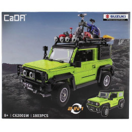 CADA SUZUKI JIMMY OFF-ROAD - 1803 pcs - GREEN BLACK 1/12