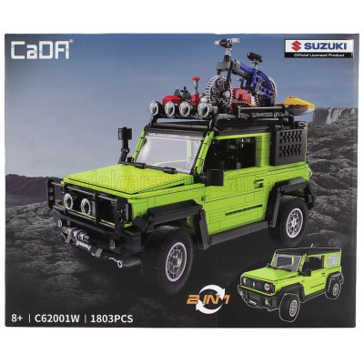 CADA SUZUKI JIMMY OFF-ROAD - 1803 pcs - GREEN BLACK 1/12