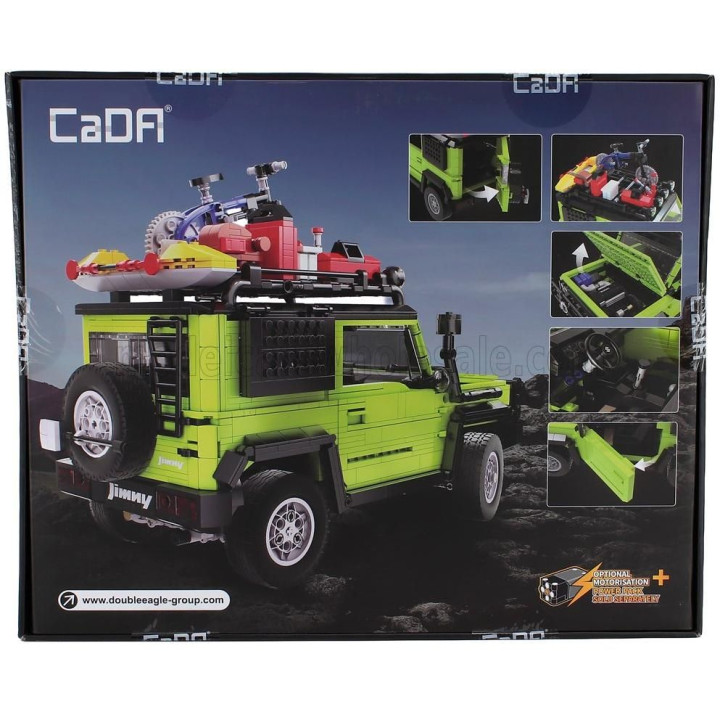 CADA SUZUKI JIMMY OFF-ROAD - 1803 pcs - GREEN BLACK 1/12