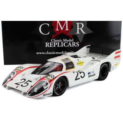 CMR PORSCHE 917LH 4.5L TEAM PORSCHE SYSTEM ENGENEERING N 25 POLE POSITION 24h LE MANS 1970 VIC ELFORD - KURT AHRENS - WHITE RED 