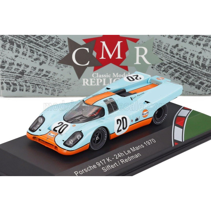 CMR PORSCHE 917K 4.5L TEAM JOHN WYER AUTOMOTIVE ENGINEERING LTD GULF N 20 24h LE MANS 1970 JO SIFFERT - BRIAN REDMANN - LIGHT BL