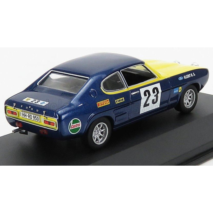 CMR FORD ENGLAND CAPRI 2600 GT N 23 RALLY OLYMPIA ERC 1972 W.ROHRL - H. ROTHFUß - BLUE YELLOW 1/43